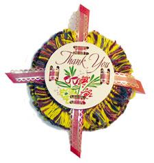 Fobbie wrapped coasters