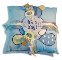 Fobbie wrapped pillow